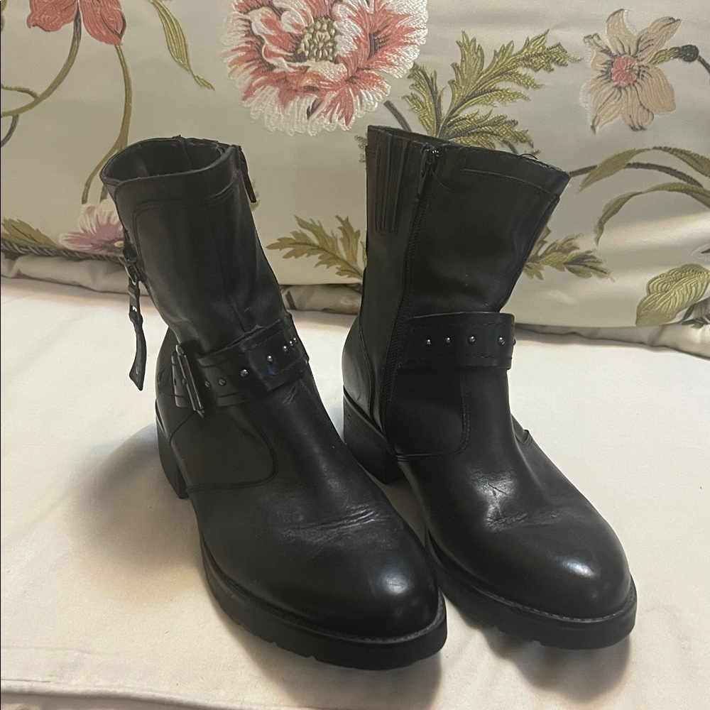 Earth Black Combat & Moto Boots